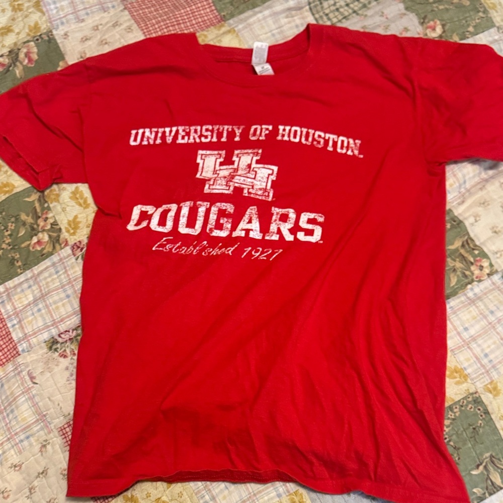 University of Houston Gildan Red Softstyle T-Shirt
